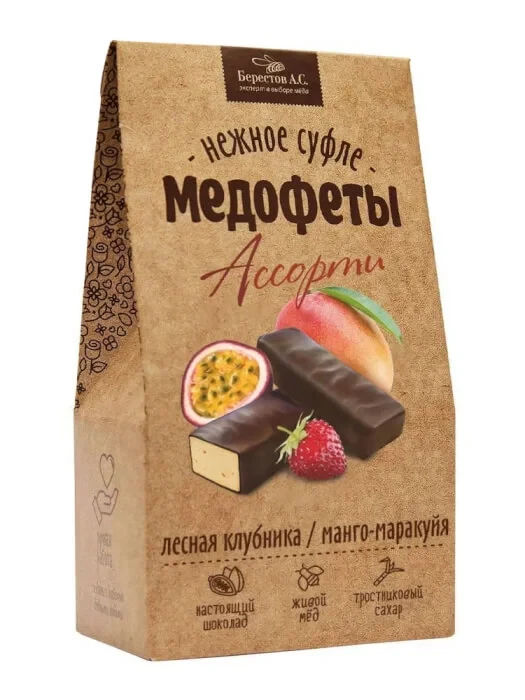  Берестов Медофеты Манго маракуйя и клубникой,150г    в Новокуйбышевске