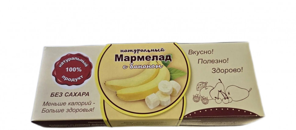  Мармелад натуральный "Банан" 140г  в Новокуйбышевске