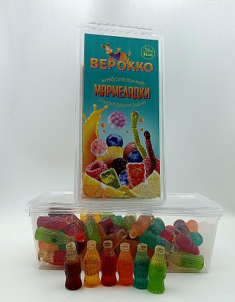  Жевательный мармелад Бутылочки МИКС, 250г      в Новокуйбышевске