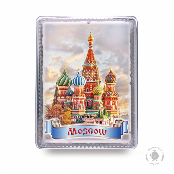 №3 Пряник 600г MOSCOW с фотопечатью (в подарочной пластиковой упаковке)  в Новокуйбышевске