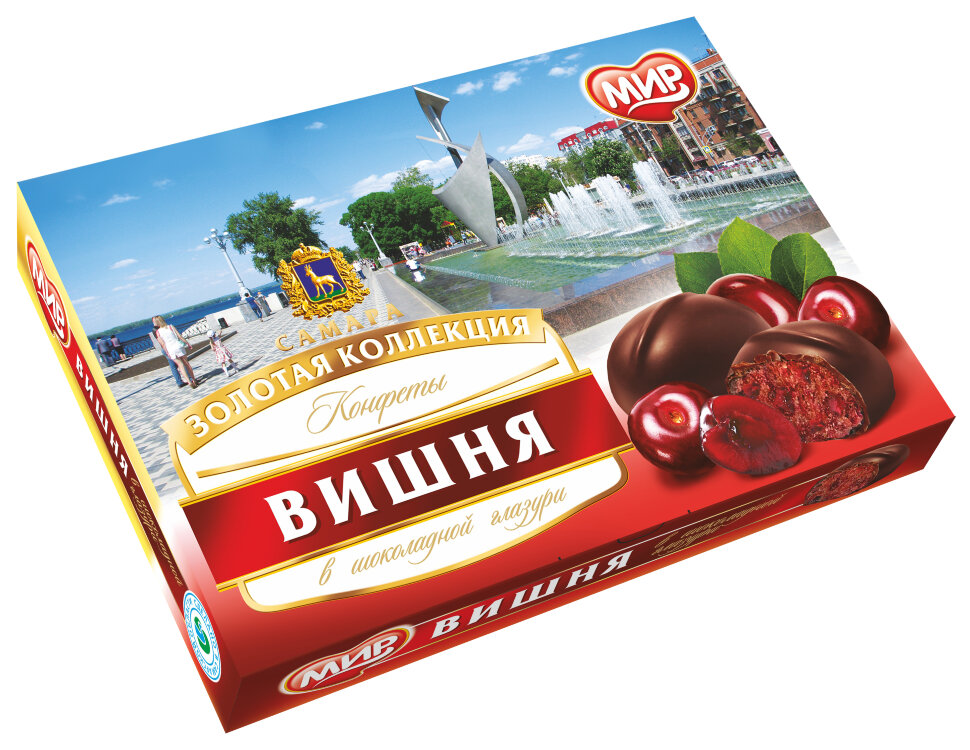  КФ МИР Вишня в шоколадной глазури 160г в Новокуйбышевске